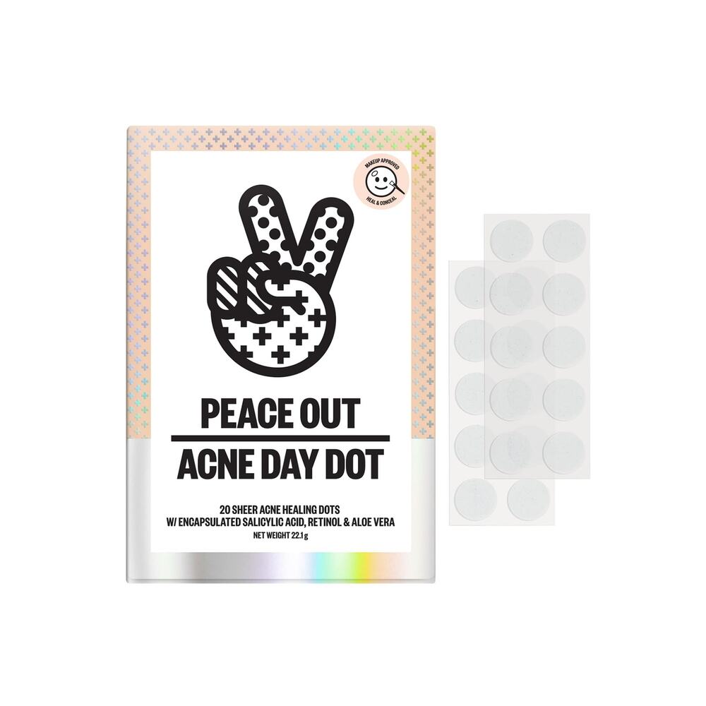 Peace Out Salicylic Acid 40 Sheer Acne Healing Dots 2.96g Set of 2 Boxes
